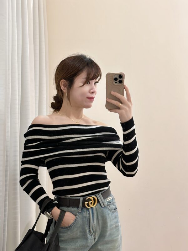 Hannah Bare Knit Top 6610 - Image 2