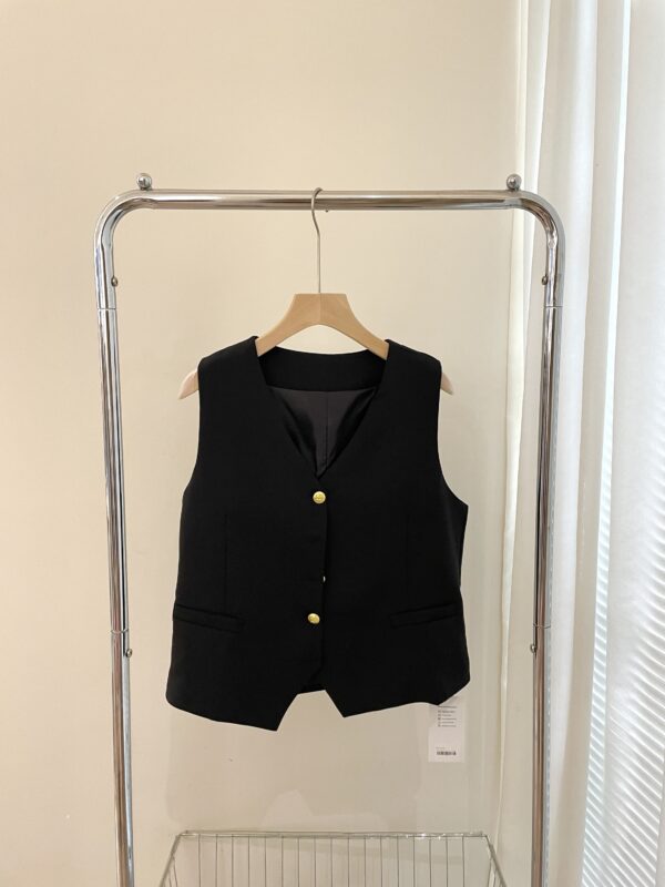 Kiana Gold Button Vest - Image 12
