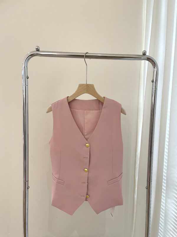 Kiana Gold Button Vest - Image 9