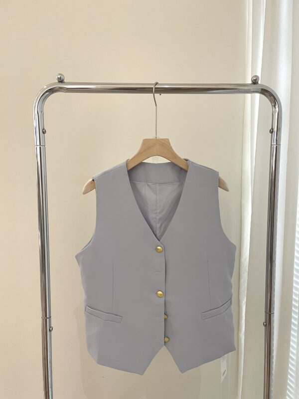 Kiana Gold Button Vest - Image 10