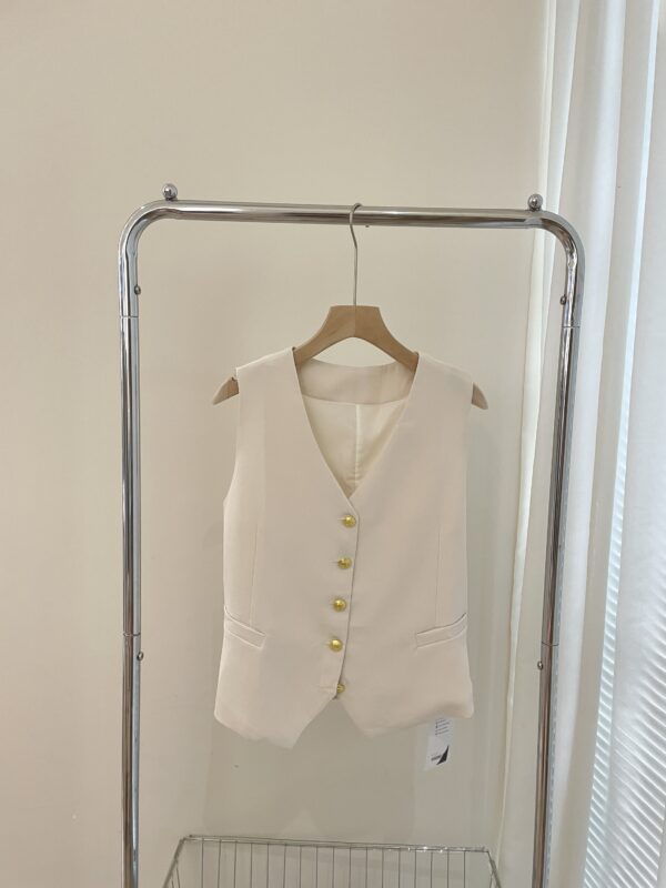 Kiana Gold Button Vest - Image 8