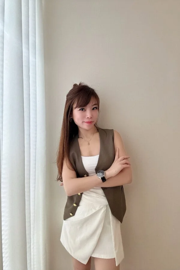 Kiana Gold Button Vest