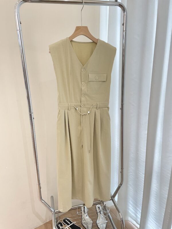 Somi Tied-waist Dress 9075 - Image 3